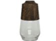 Vase egurra en bois marron et verre