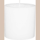 Bougie rond olia blanc 6.7x7