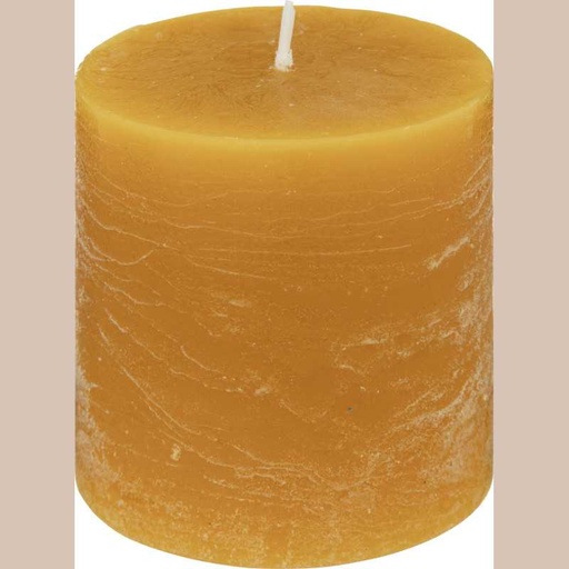 Bougie  rond olia jaune  6.7x7cm
