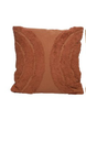 Coussin eg coton-terracotta
