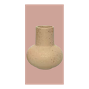 Vase ceramique tachete or-rose fonce
