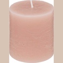 Bougie  rond olia rose 6.7x7cm