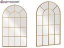 Miroir fenetre courbe or 120x70cm