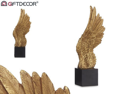 Decoration aile droite or base noir