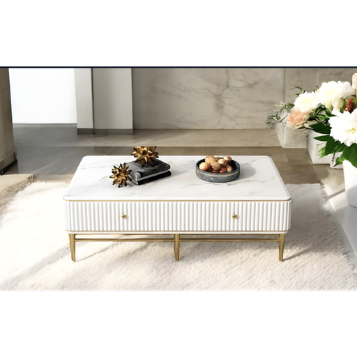 Table basse "elysium"couleur blanc