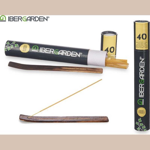 40 barres de encens citronnelle suport