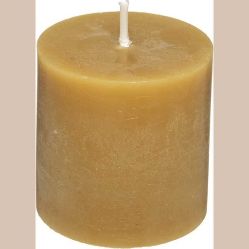 Bougie  x4 olia jaune d4.5cm