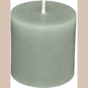 Bougie x4 olia vert d4.5cm