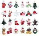 18 sujets de noel traditionnel resine de 2 a 5cm