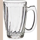 Pichet mug verre 340ml rayures