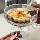 Coupe a glace 310ml transparent rayures