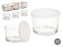 Set 3 boîte a lunch en verre 200 ml