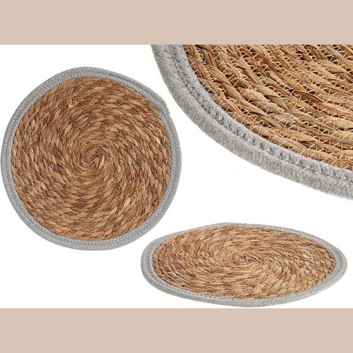 Set de table rebord gris 35cm