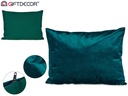 Coussin velours bleu petrole 60x45cm