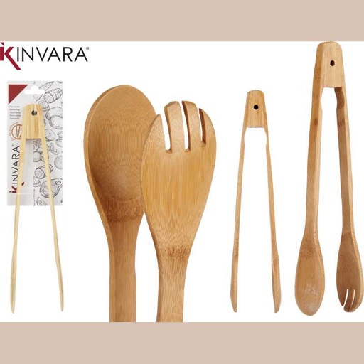 Pince bambou cuisine cuillère fourchette