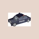Présentoir voiture de police carton marine 55x22x22cm