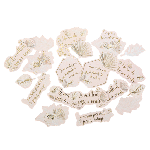 100 confettis boho blush et or de 2 a 4,5cm