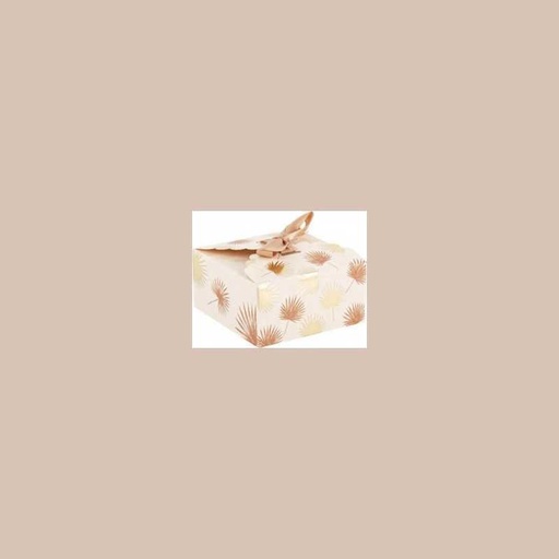 10 contenants exotique mood sable, camel et or 7 * 3,5 cm+ ruban