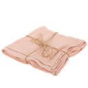  4 serviettes gaze de coton vieux rouge