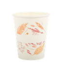 8 gobelets fleurs sauvages blanches , roses et be