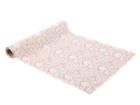 Chemin de table  toile de jouy tissu beige 28 cm  x 5 m 