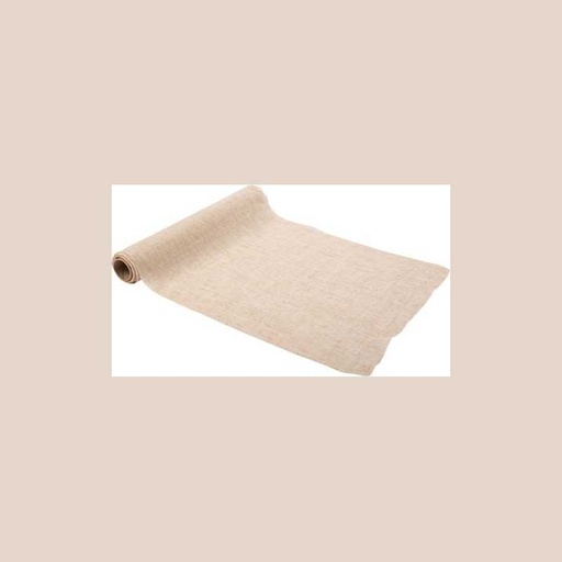 Chemin de table tissage jacquard sable 28cmx5m