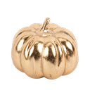 Citrouille décorative résine rose g old antique 10,5 x 13 cm