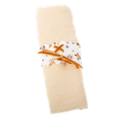 8 ronds de serviette feuilles d'aut omme dégradé de camel et or 16 x 4c