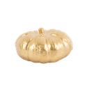 Citrouille décorative pvc or 4 x 7, 5 cm