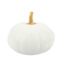 Citrouille décorative pvc blanc et or 13 x 15 cm