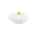Citrouille décorative pvc blanc et or 4 x 7,5 cm