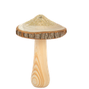 Champignon rustique bois et poussiè re d'étoiles champagne diam 11 x 16