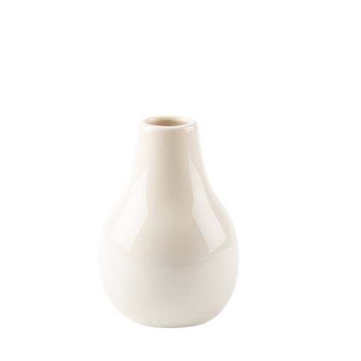 Vase lou ceramique creme 11.4 x 8.2 cm