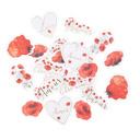 100 confettis poppy love coquelicot