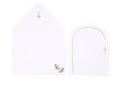 10 invitations carte de vå“ux puret e blanches et