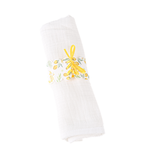 10 ronds de serviette mimosa, citro ns, et feuilla