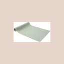 Chemin de table jolis brins mousseline vert sauge et or 28cmx5m