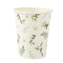 8 gobelet botanique feuillages et or 255ml