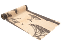 Cdt safari mousseline beige et moka 28cm x 3m