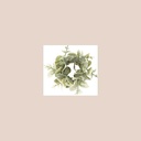 Rond de serviette eucalyptus vert enneigé ø13cm