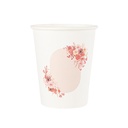 8 gobelets love to love carton blush et rose 255ml