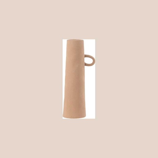 Vase terra grès camel 27x8cm