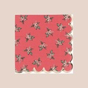 20 serviettes cocktail christmas time papier rouge, vert et or 24x24cm - 3 plis