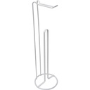 Derouleur et reserve papier wc metal - blanc