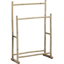 Porte serviettes en canne de bambou 2 barres a monter - bambou