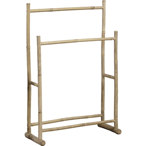 Porte serviettes en canne de bambou 2 barres a monter - bambou