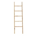 Echelle porte serviettes 5 barreaux 100% bambou - bambou