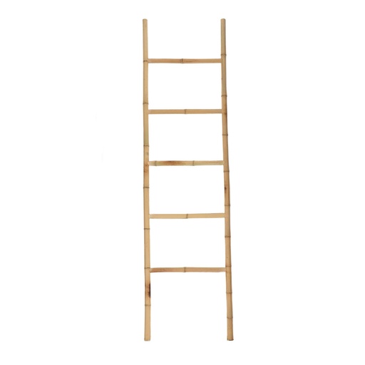 Echelle porte serviettes 5 barreaux 100% bambou - bambou