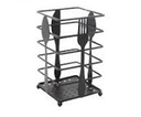 Porte couvert carre metal noir  "maneo"