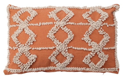Coussin eclair orange